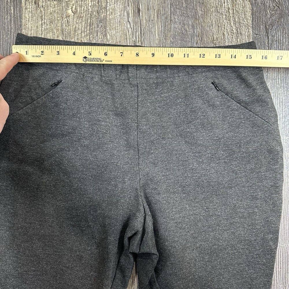 J. Jill Women's Size M Gray Ponte Knit Leggings Pants Stretch Pull On‎ Pockets - Picture 8 of 13